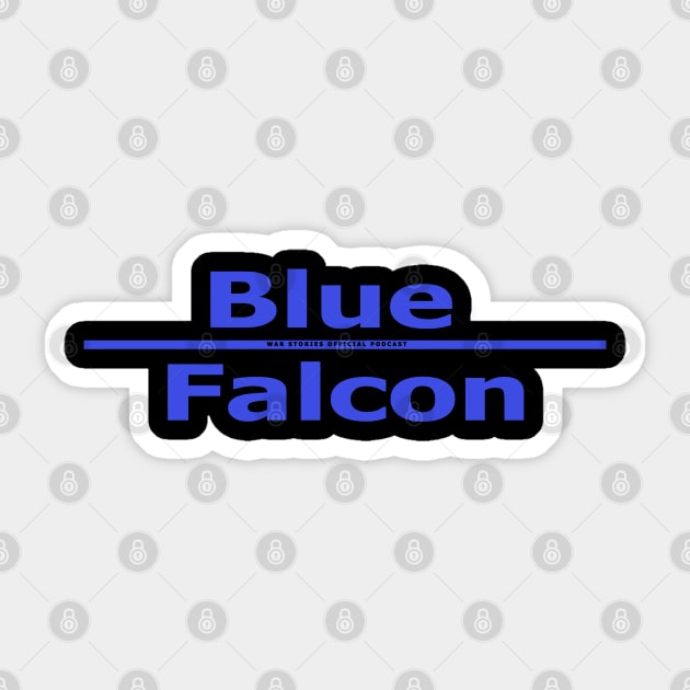 10-36 Tee - Blue Falcon Sticker by WarStories